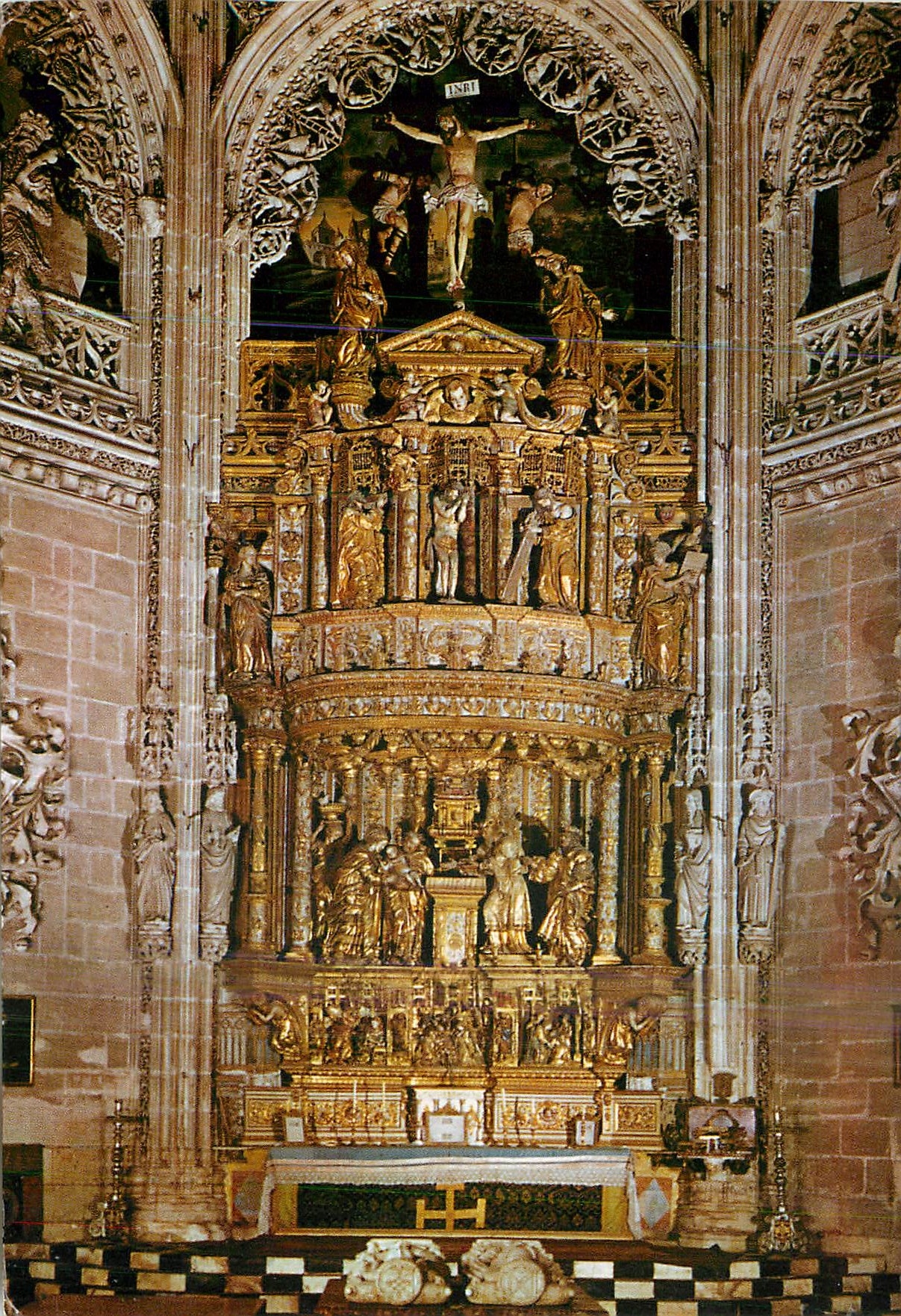 CPM Burgos Catedral Chapelle des Condestables Maitre Autel (Siecle XVI)