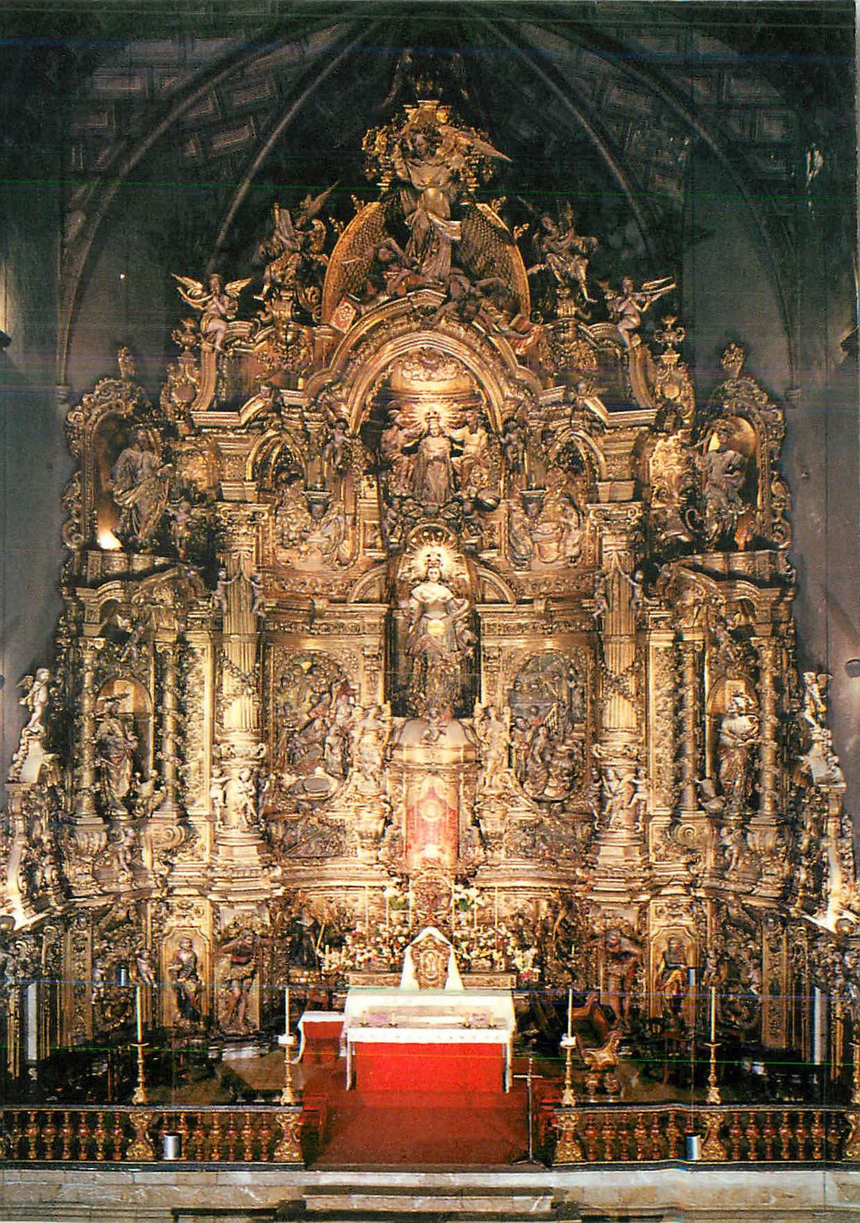 CPM Cadaques costa Brava Autel Monumental Baroque de l'An 1729