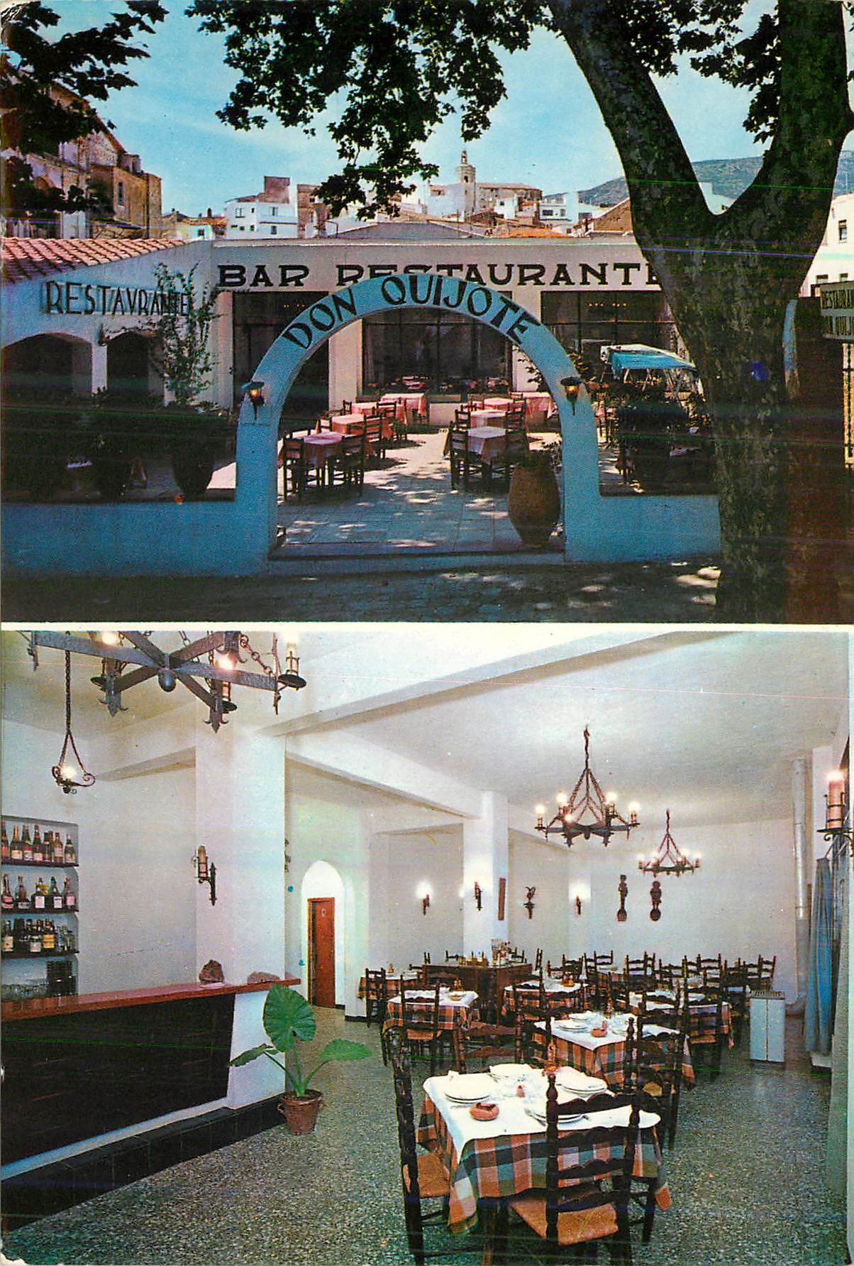 CPM Restaurante Don Quijote Cadaques costa Brava