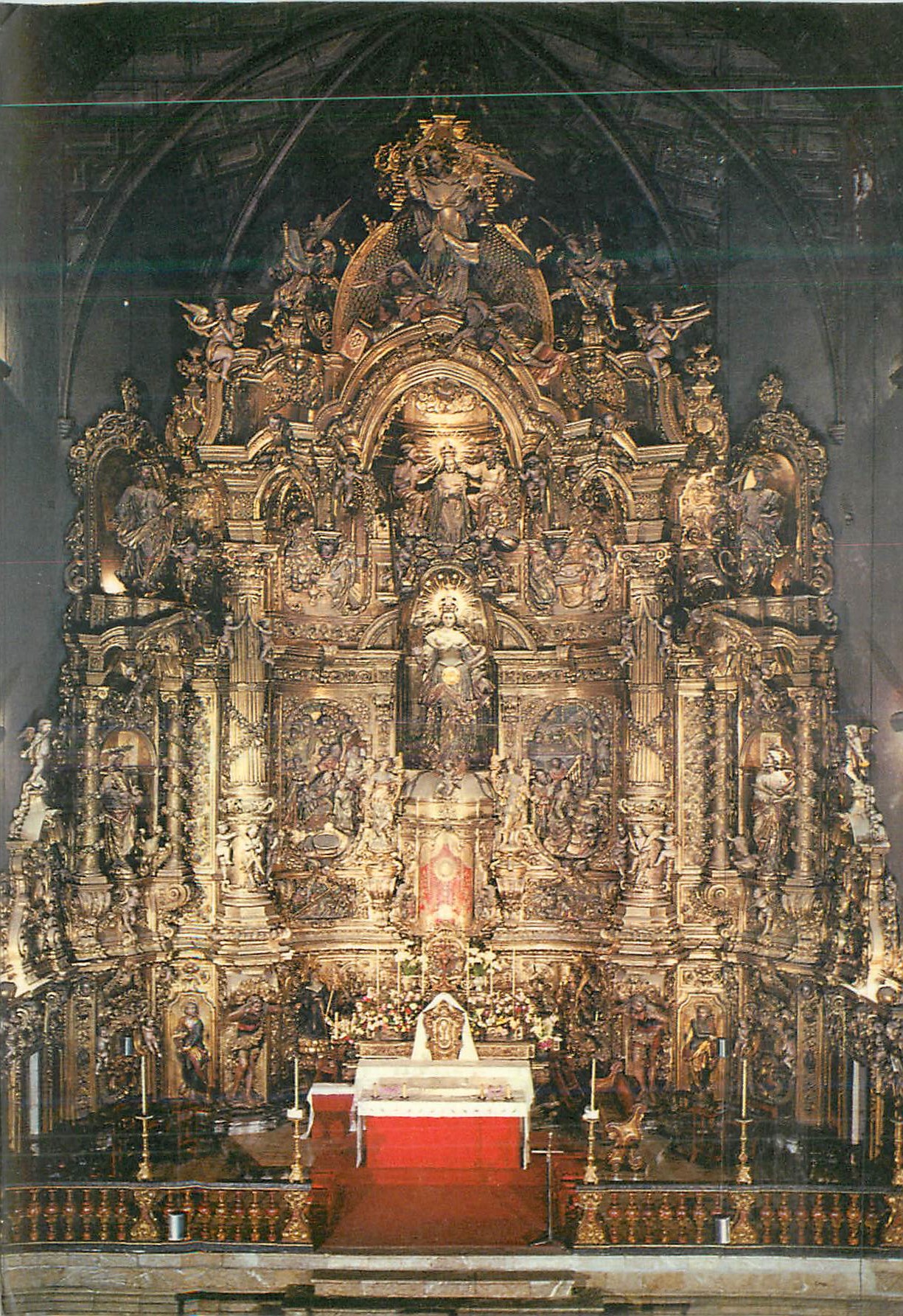 CPM Cadaques Costa Brava Autel Monumental Baroque de l'An 1729