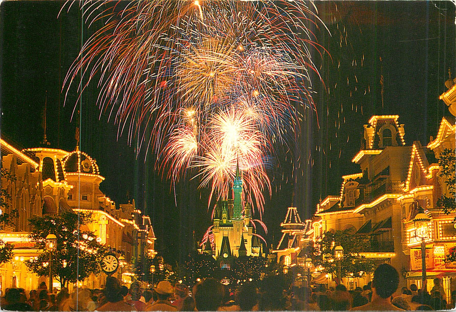 CPM Fantasy in the Sky Over the Magic Kingdom's Regal Cinderella Disneyland Mickey