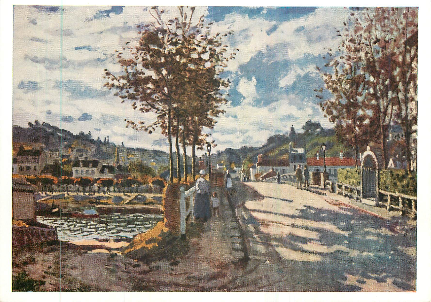 CPM Claude Monet (1840 1926) the Seine at Bougival Oil