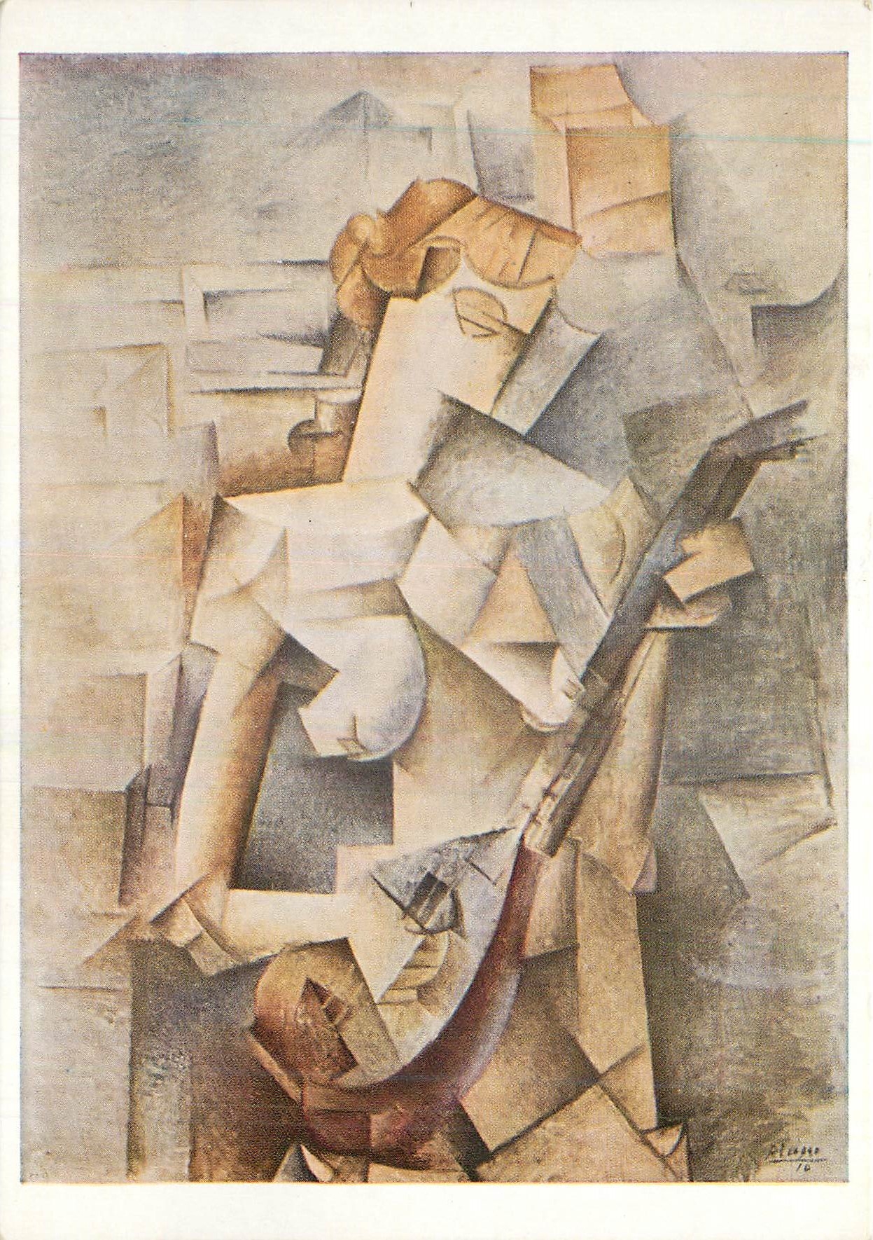 CPM Pablo Picasso (born 1881) Girl with a Mandolin Oil