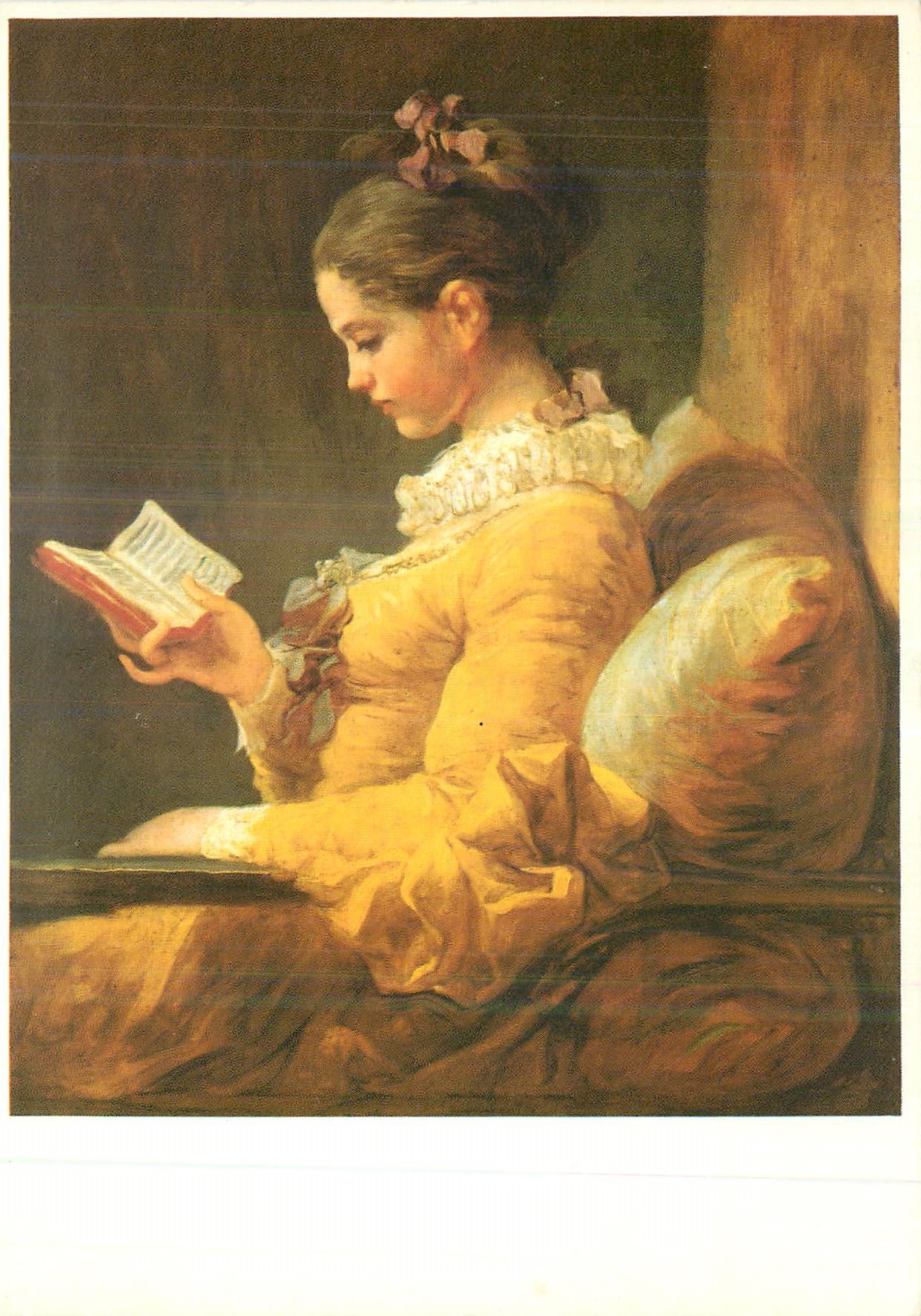 CPM Fragonard Jeune fille Lisant National gallery of Art washington