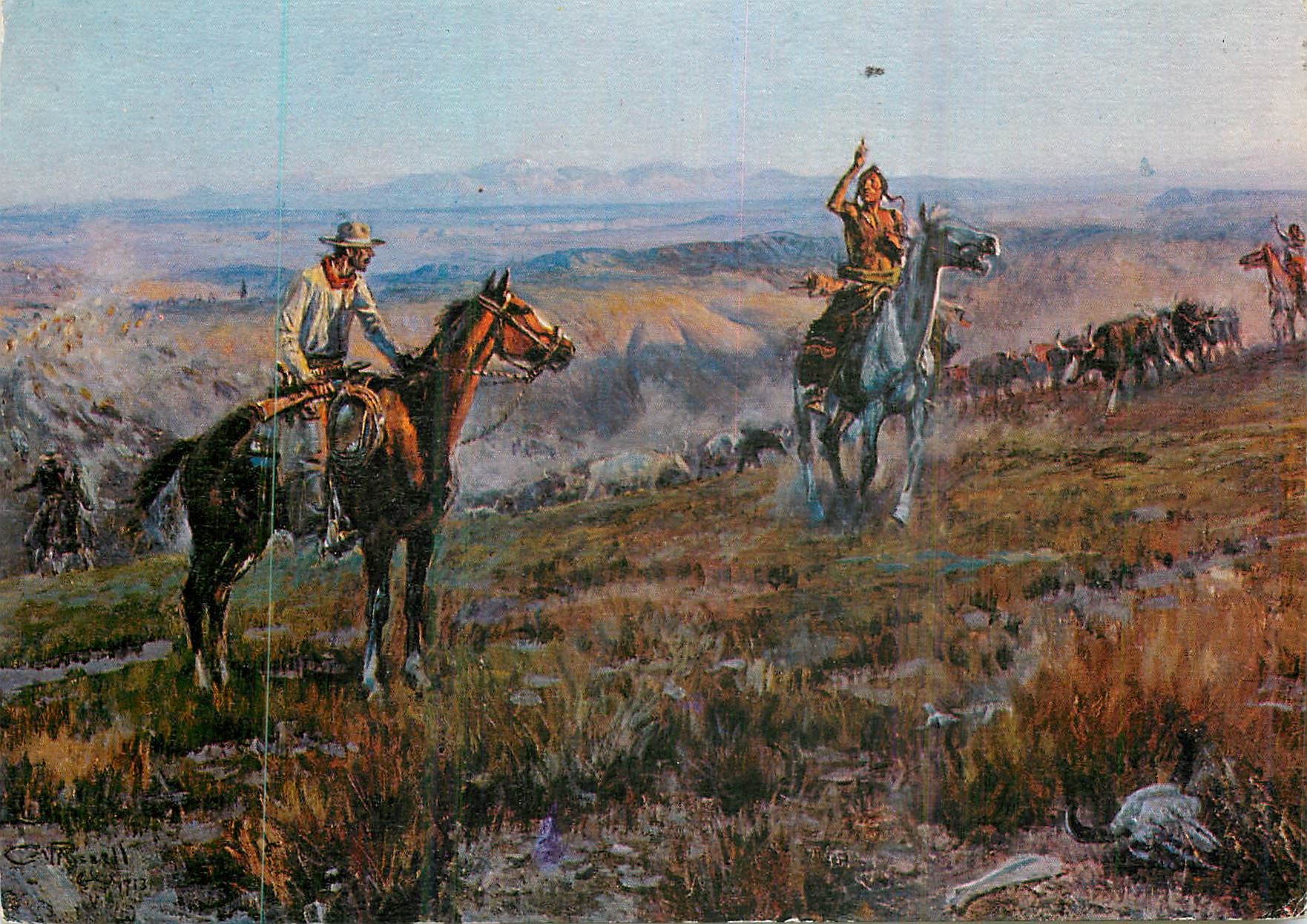 CPM Toll Collector's By Charles Marion Russel