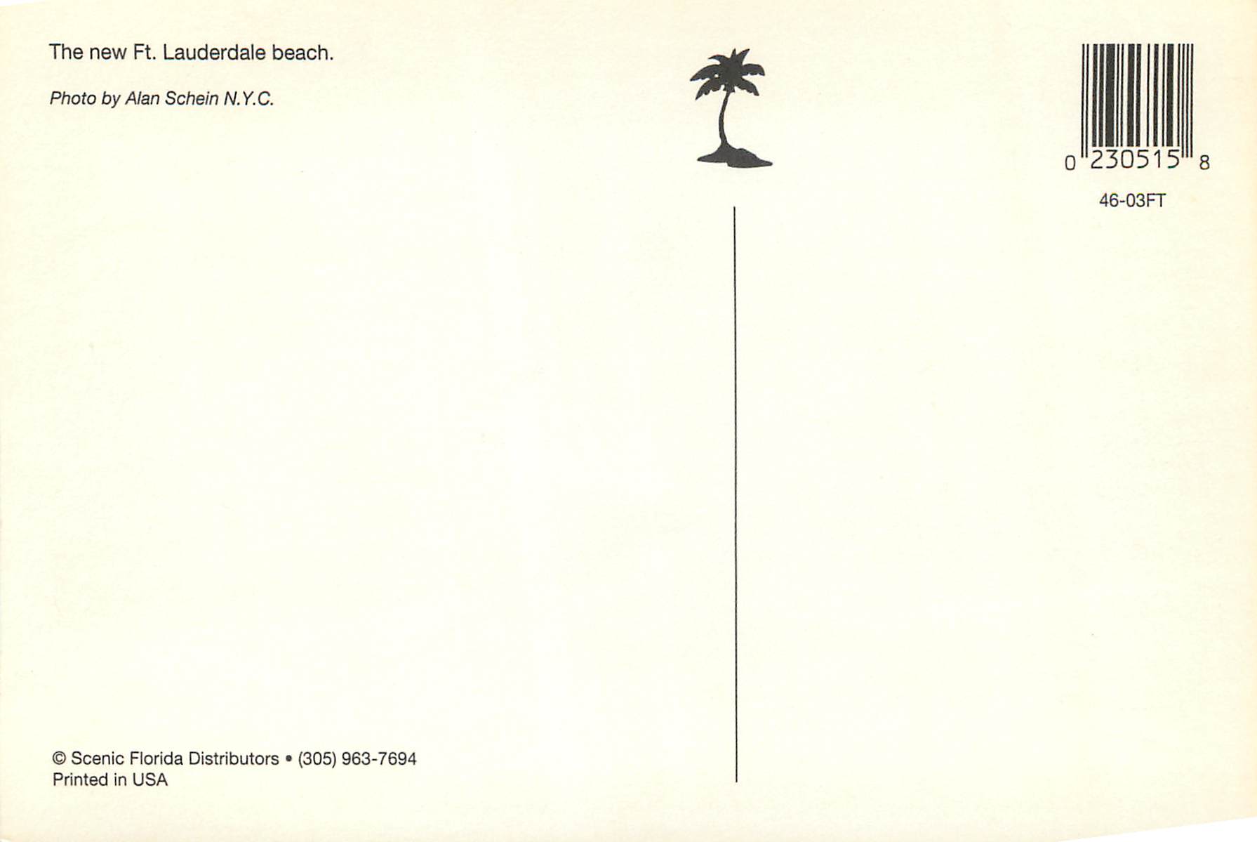 CPM FT Lauderdale The New Ft Lauderdale Beach — Rückseite