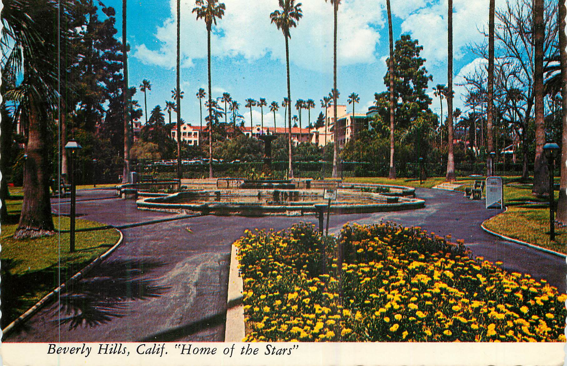 CPM Beverley Hills Calif Home of the Star California