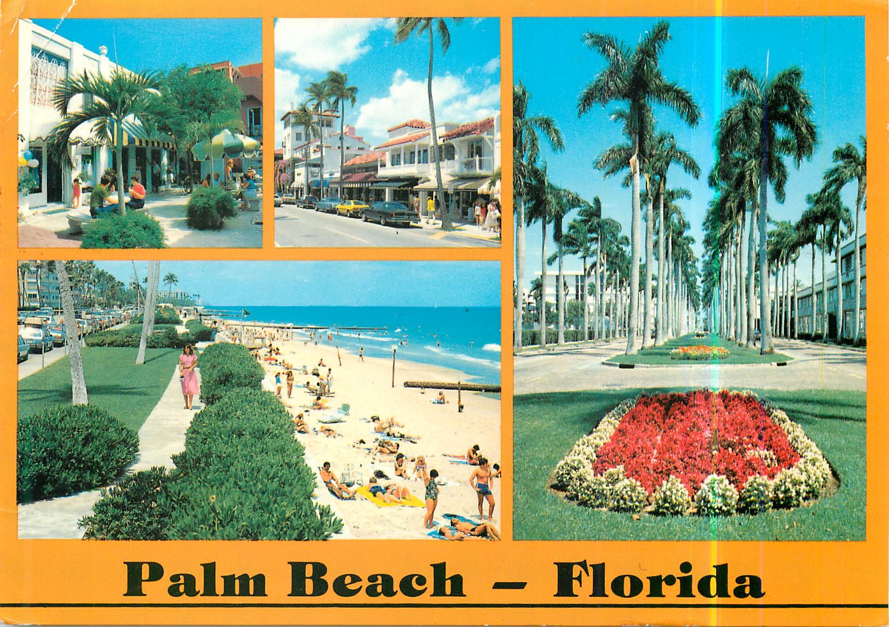 CPM Palm Beach Florida Famous for Shopping Beautiful Homes and a vacation Paradise