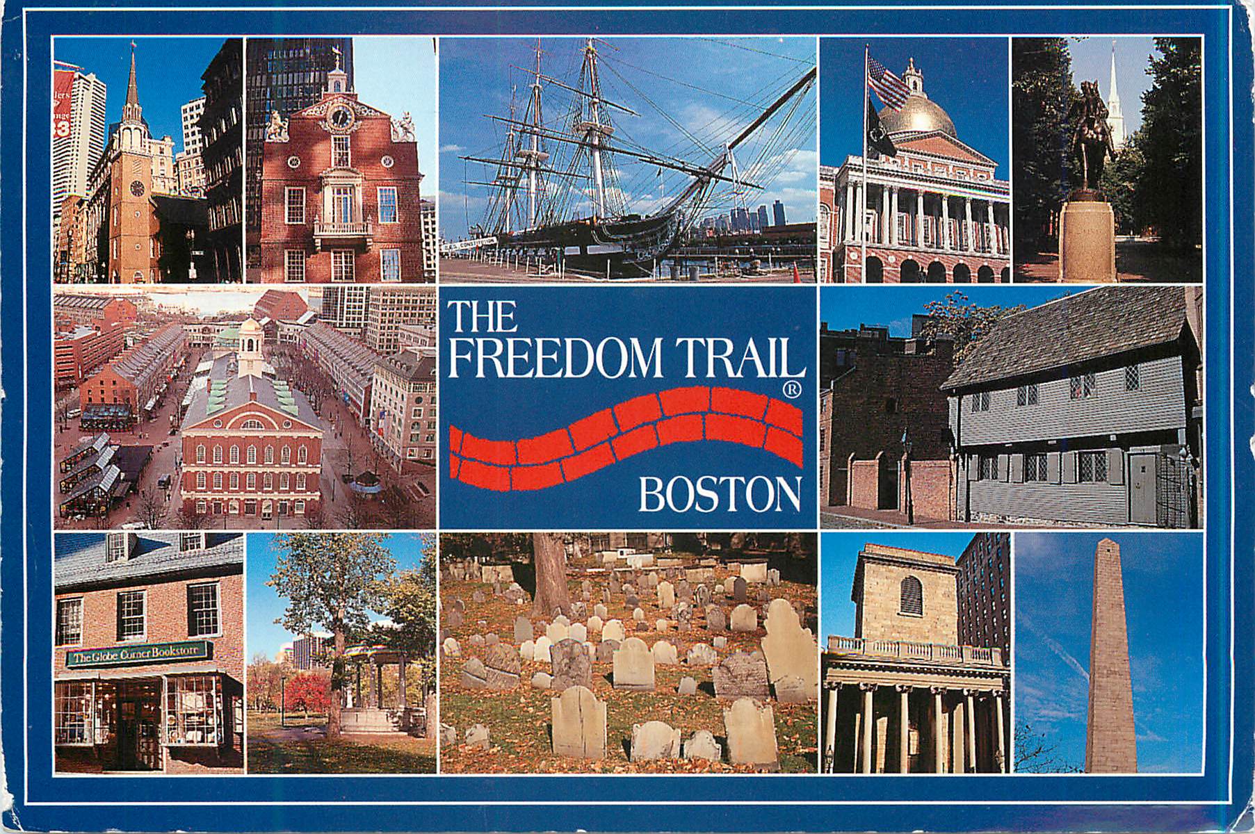 CPM The Freedom Trail in Historic Boston