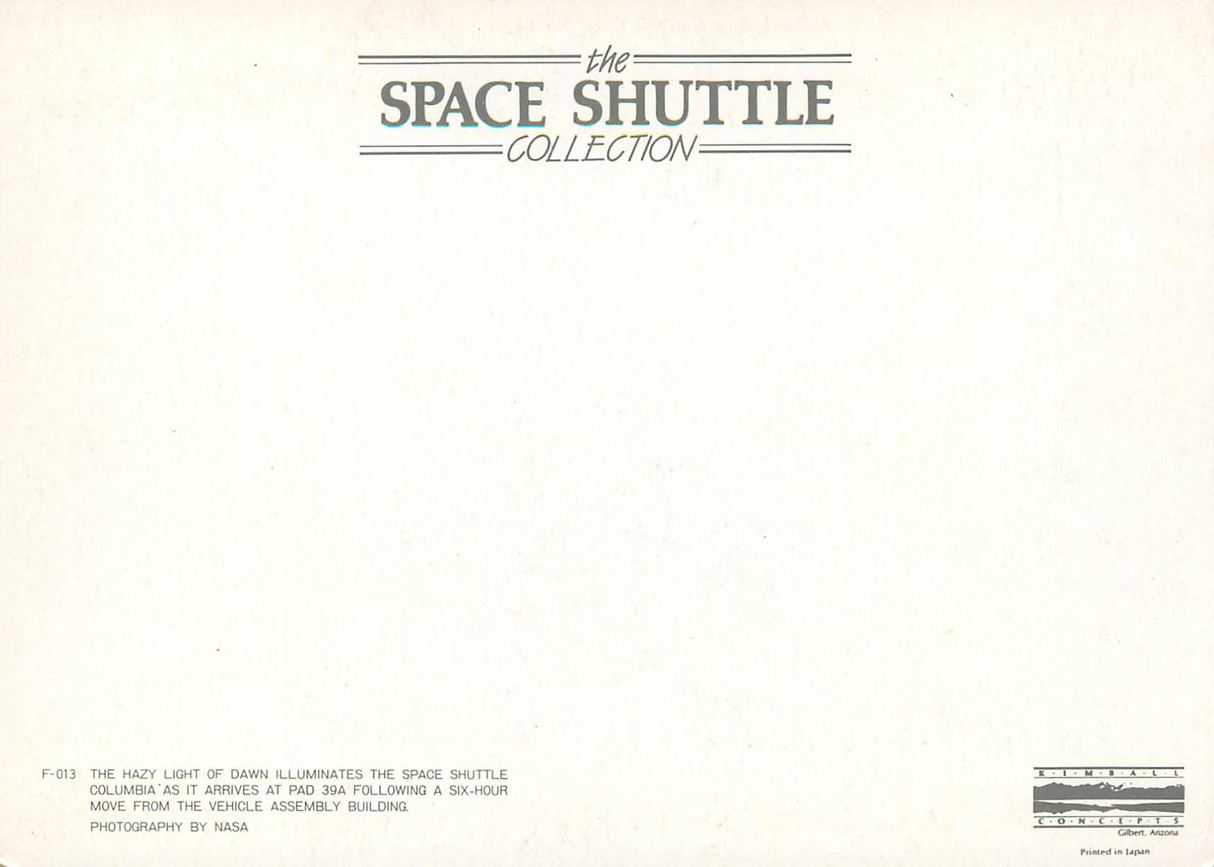CPM Space Shuttle Challenger — Back