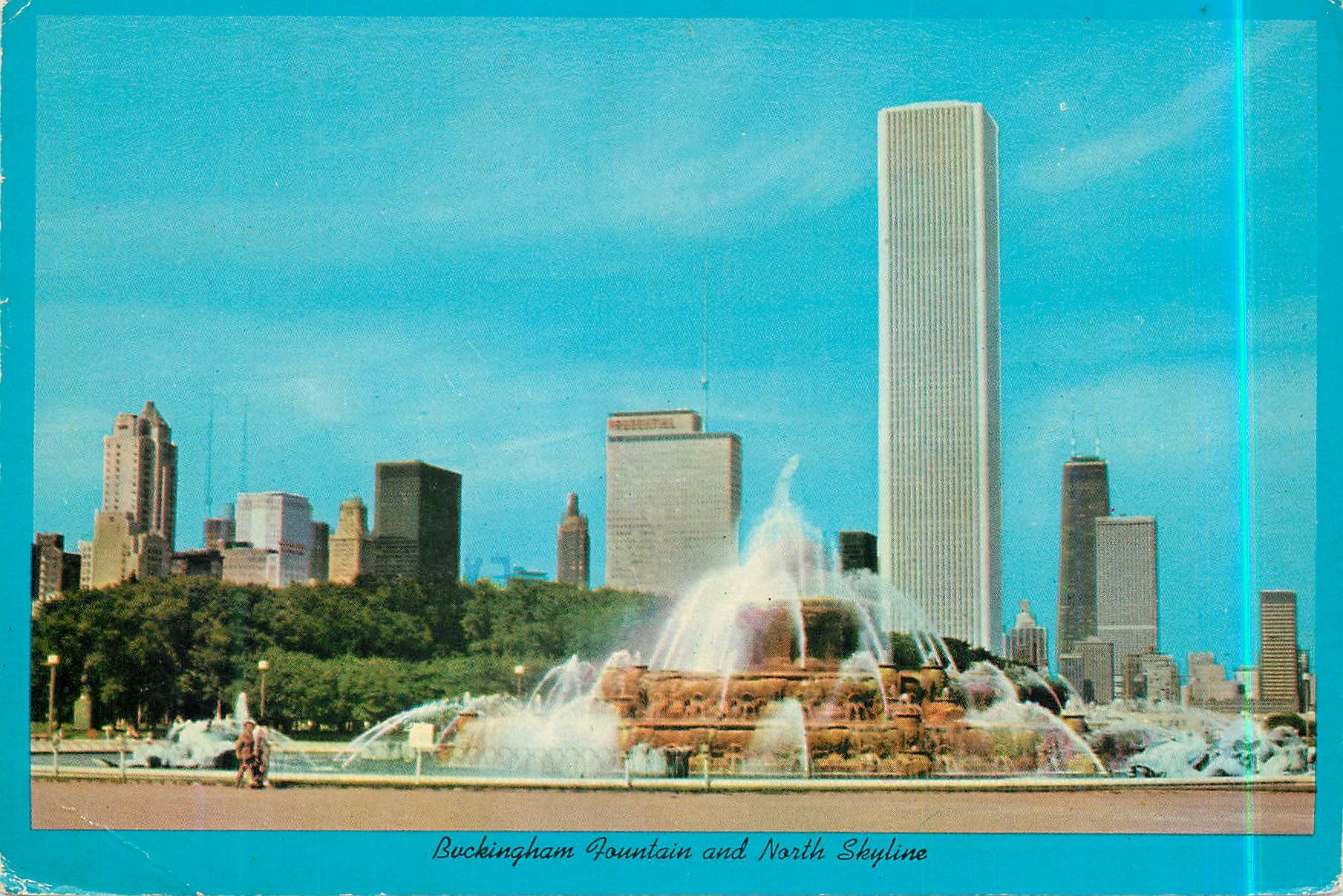 CPM Buckingham Fountain and North Skyline Chicago