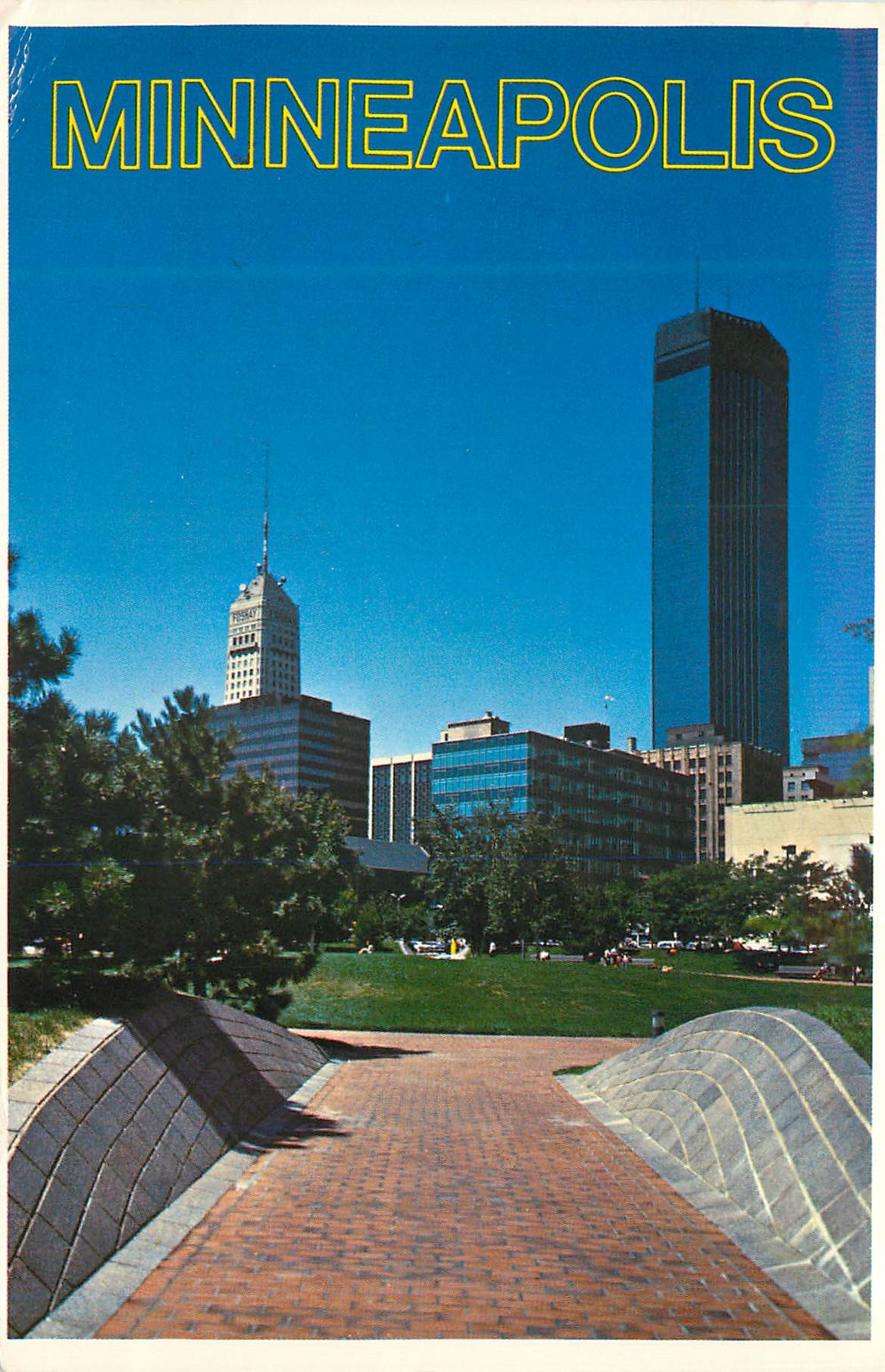 CPM Minneapolis Skyline a Seen from the Hennepin County Government Center