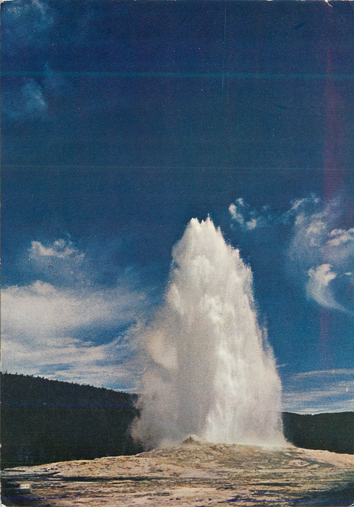 CPM Old Faithful Geyser Upper Basin Yellowstone National Park