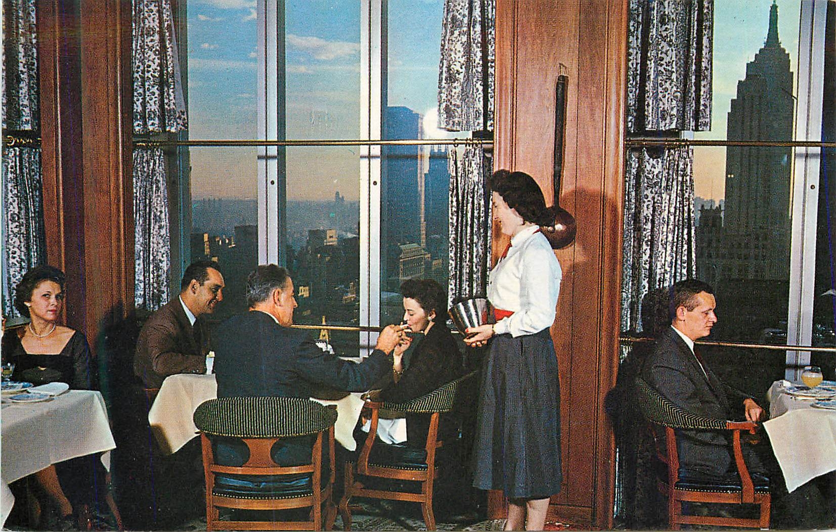 CPA Stouffers Top of The Six's Avenue New York 19 NY Restaurant