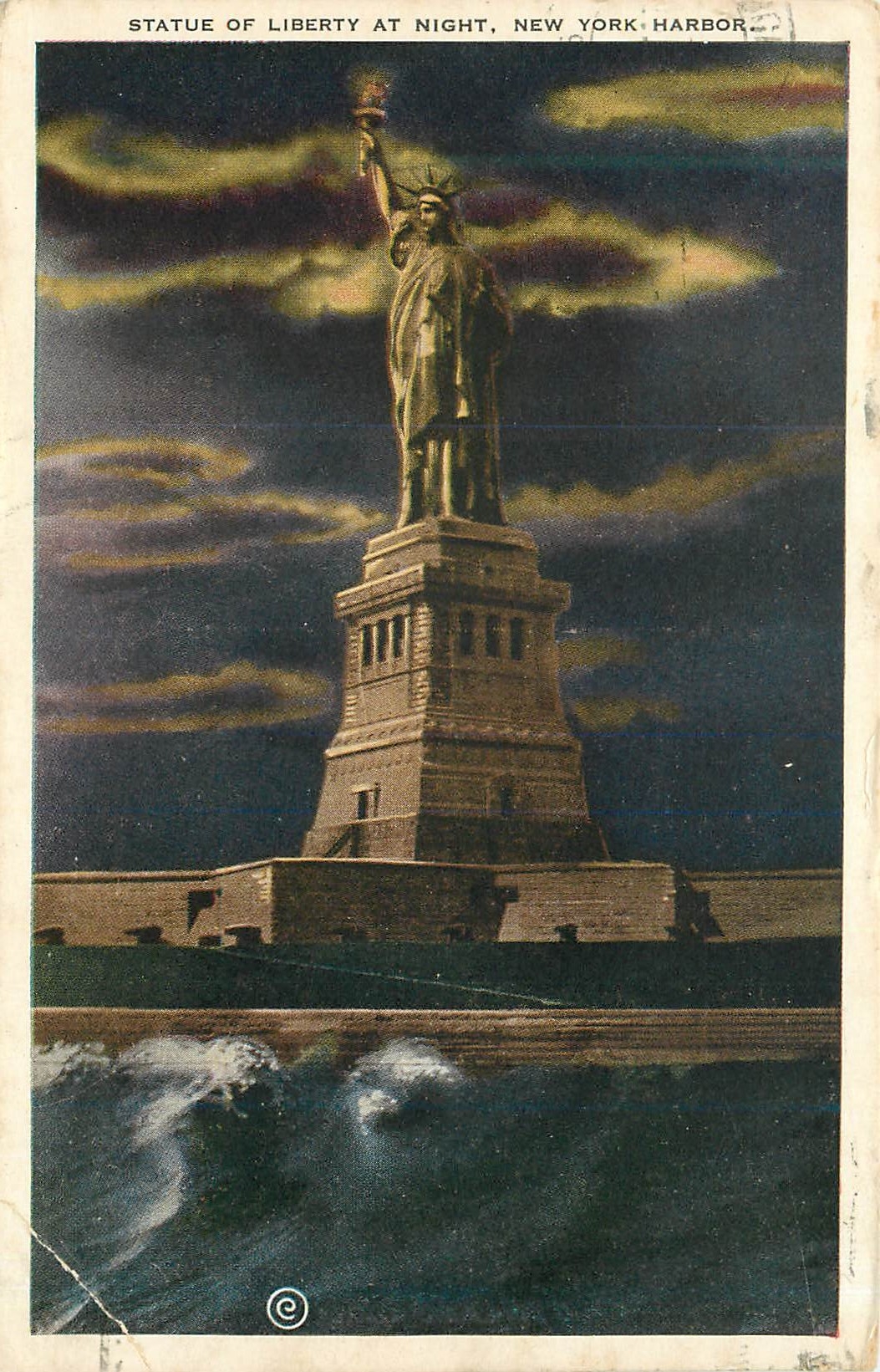 CPA State of Liberty at Night New York Harbor