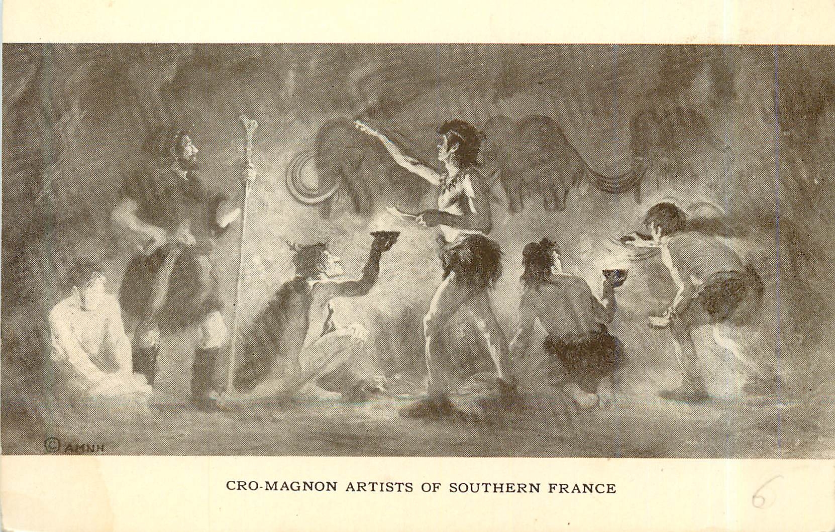CPA The American Museum of Natural History New York Cro Magnon Artsts of Southern France