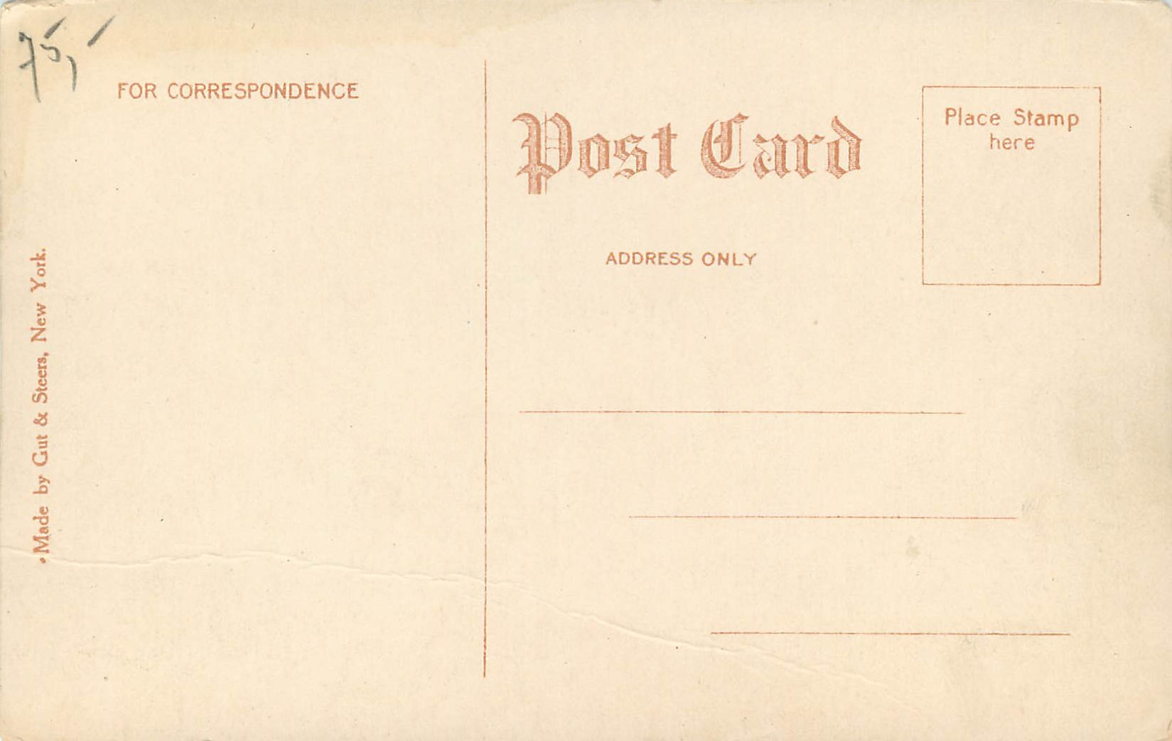 Hôtel Clendening — 202 West 103rd Street — New York City — Rückseite