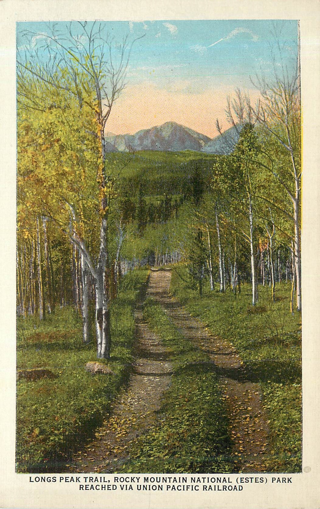 CPA Longs Peak Trail Rocky Mountain National (Estes) Park Reached Via Union Pacific RailRoad