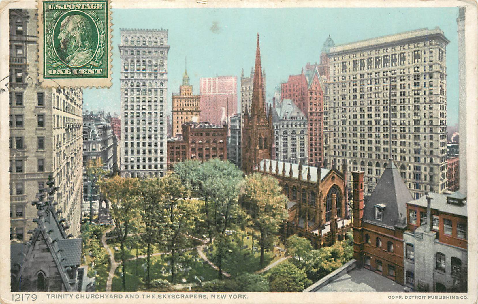 CPA Trinity Churchyard an the Skyscrapers New YOrk