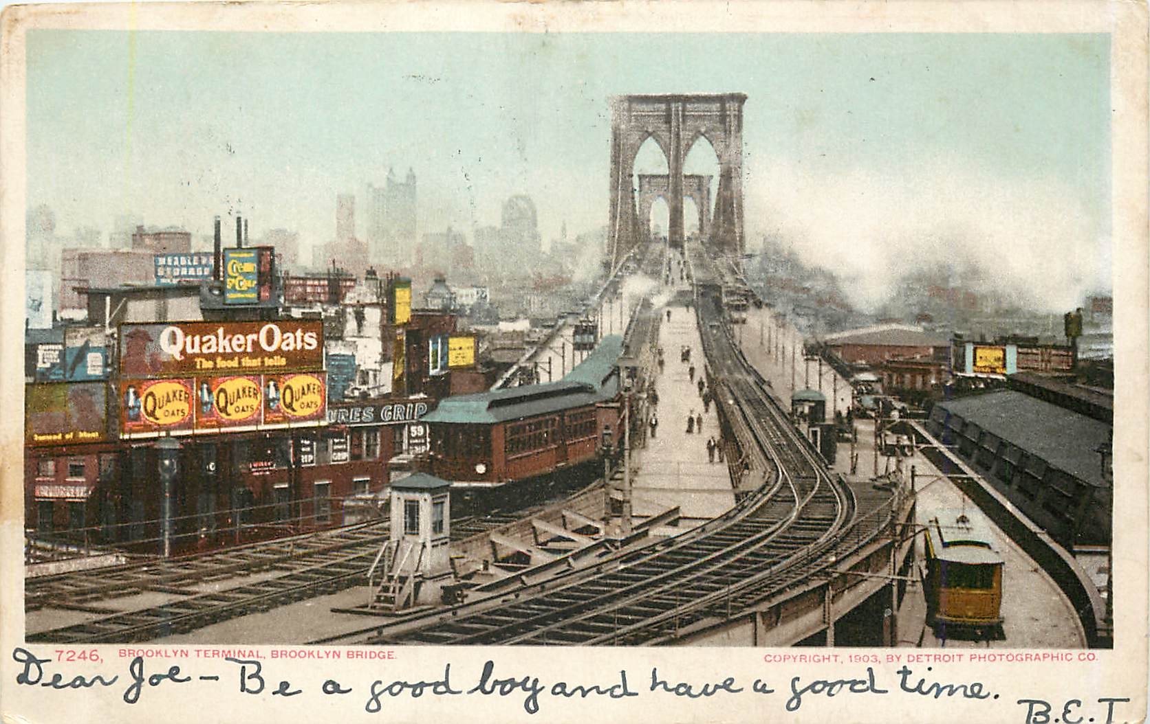 CPA Brooklyn Terminal Brooklyn Bridge Metro Quaker Oats