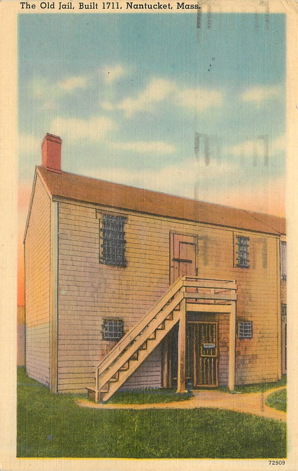 CPA The Old Jail Built 1711 Nantucket Mass