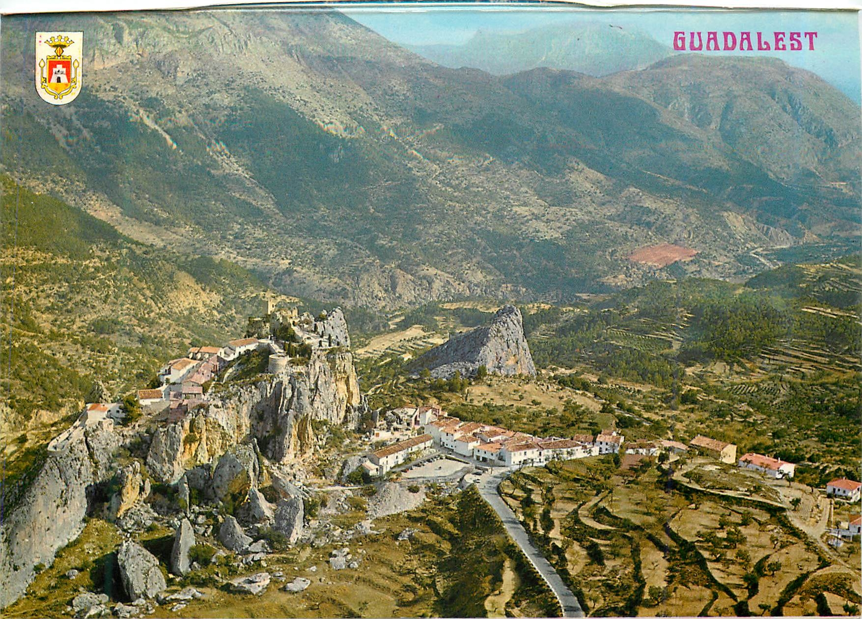 CPM Castel de Guadalest (Alicante) Vue Aerienne