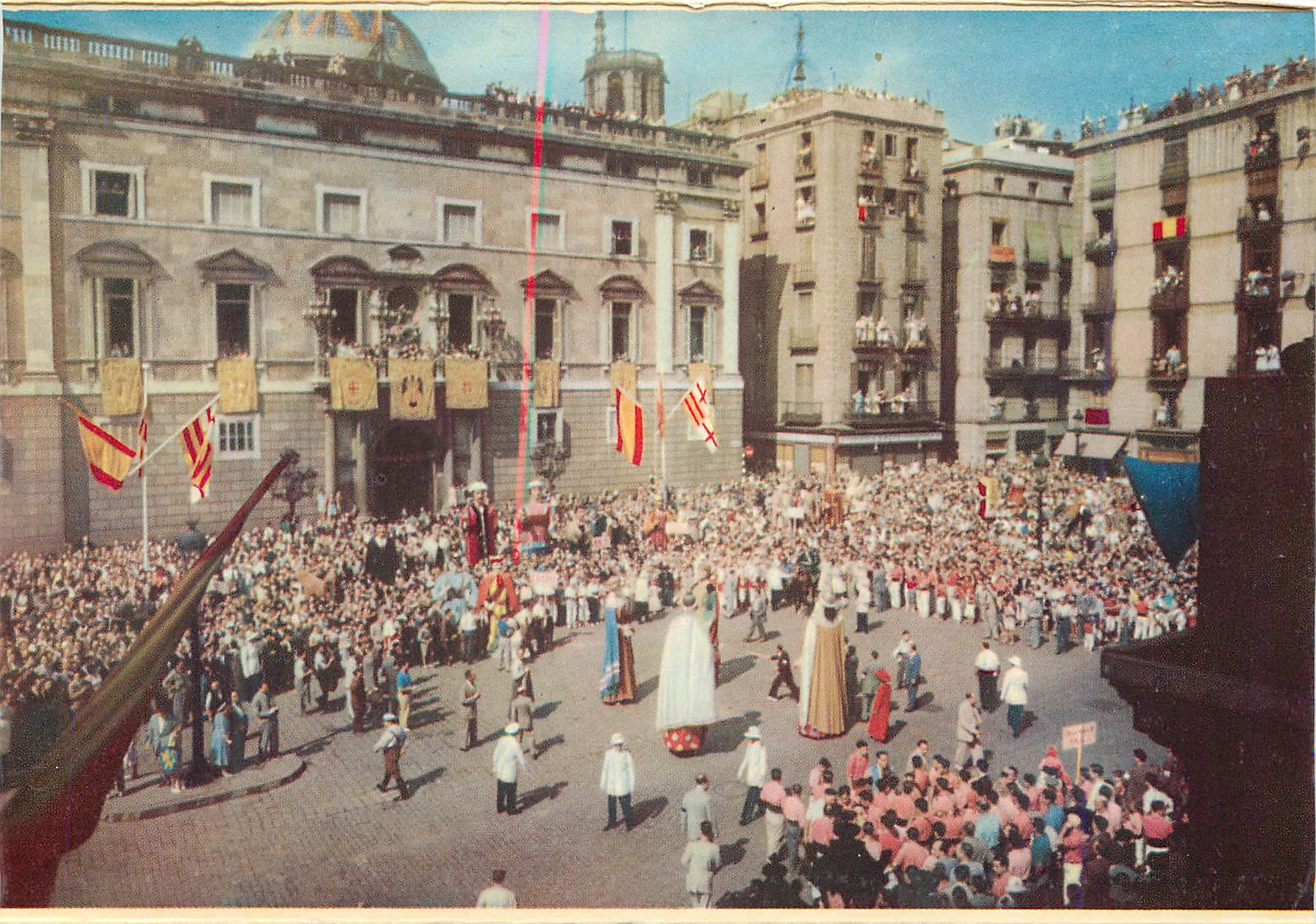 CPM Barcelona Folklore a la Place de San Jaime