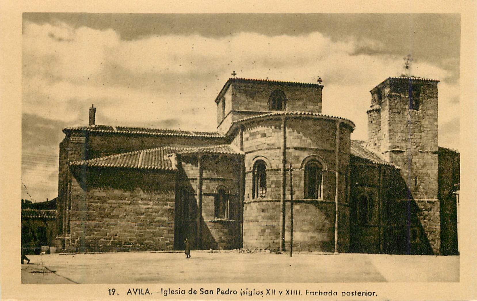 CPM Avila Iglesia de San Pedro (Siglos XII XIII) Fachada Posterior