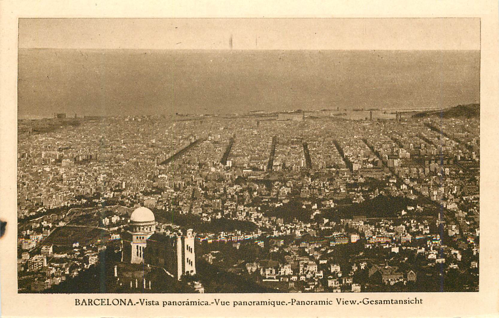 CPA Barcelona Vista Panoramica