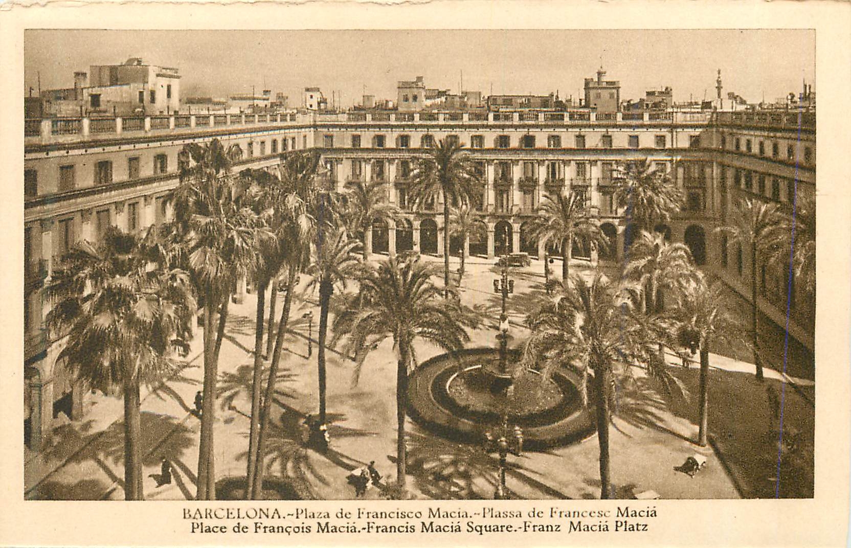 CPA Barcelona Place de Francois Macia