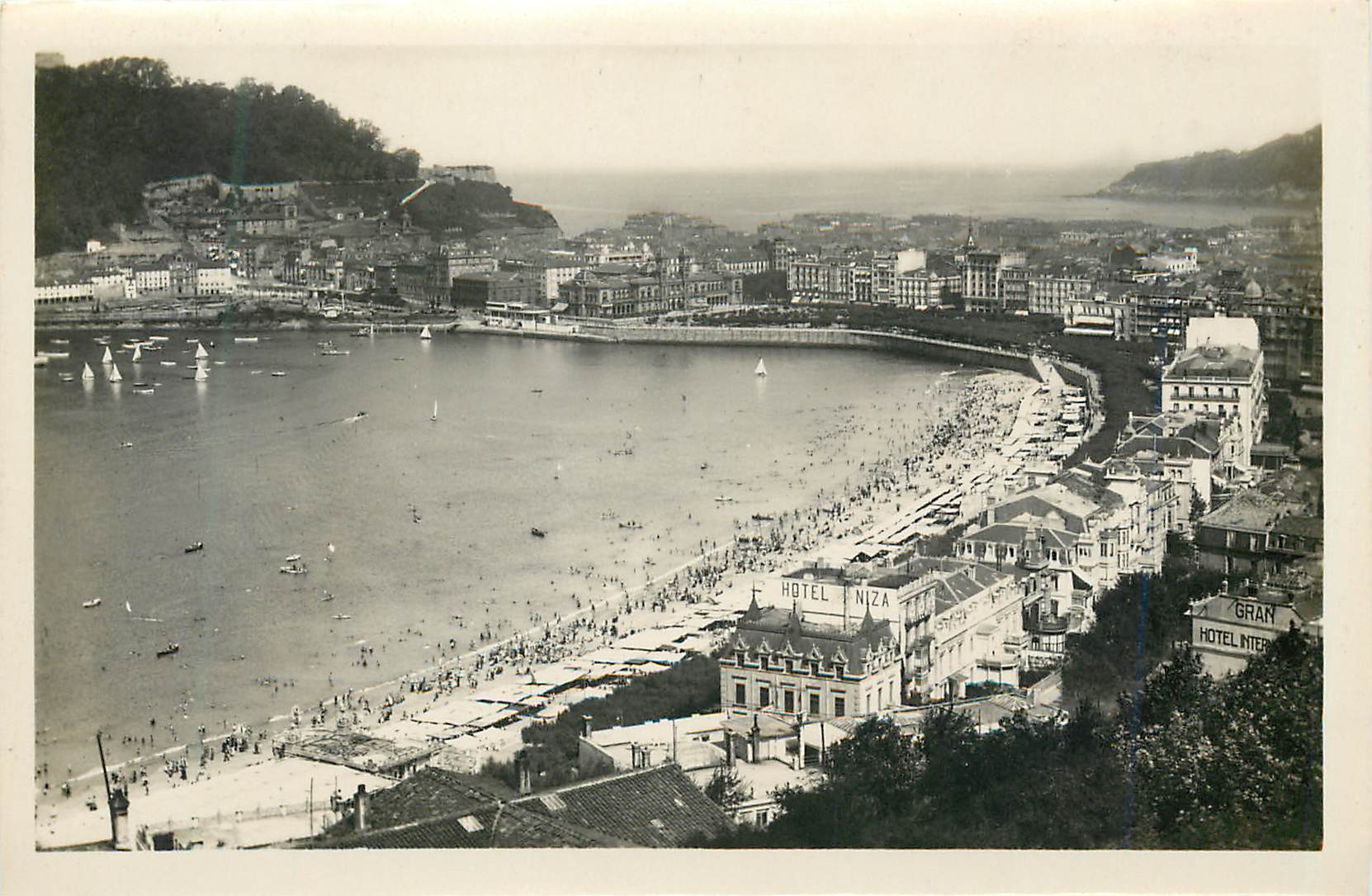 CPM San Sebastian Vista Dosde La Villa Eva Enea