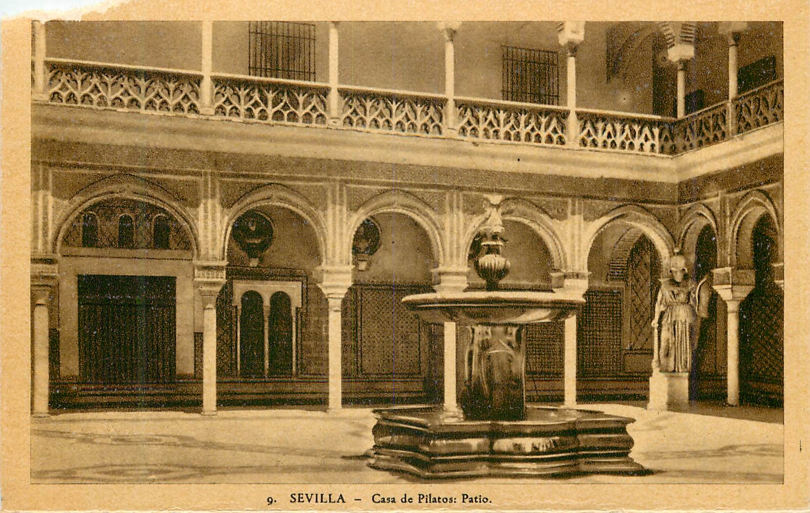 CPA Sevilla Casa de Pilatos Patio