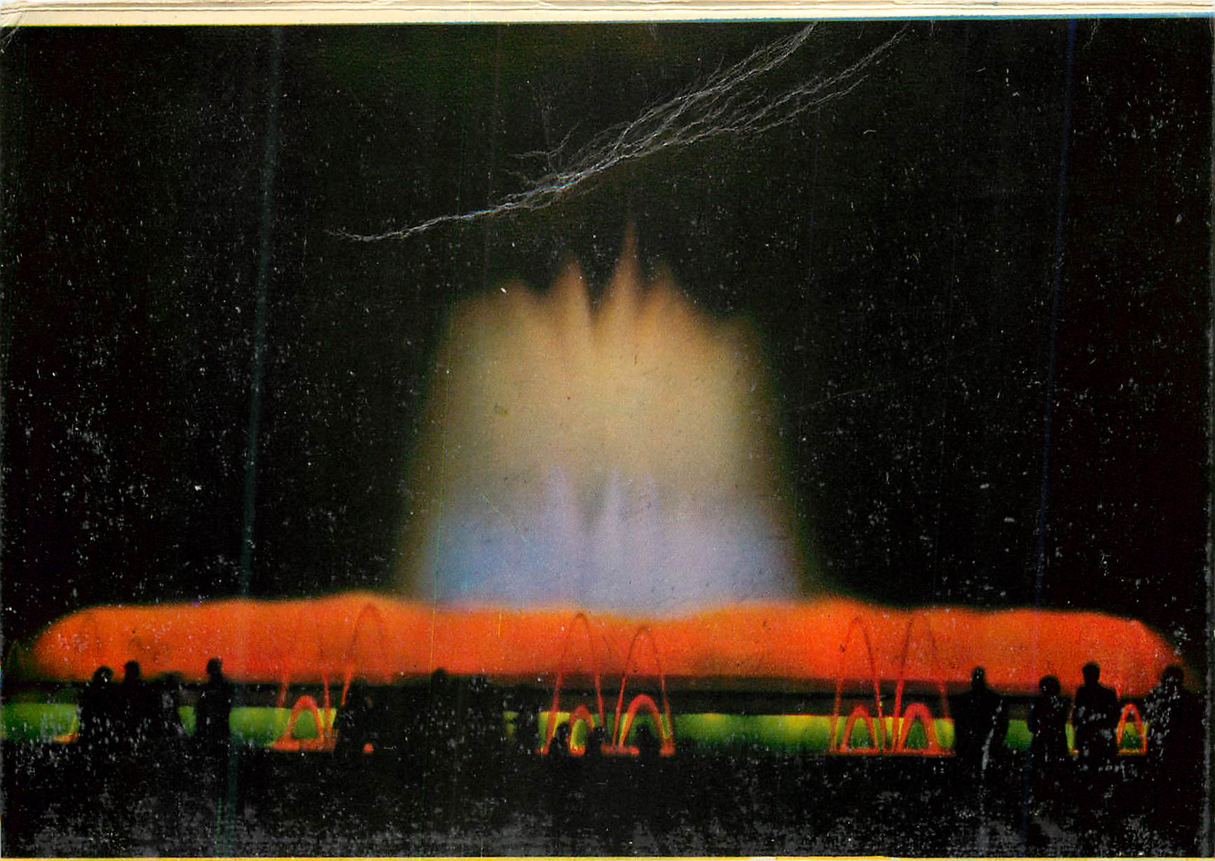 CPM Barcelona Espana Parc de Montjuich Fontaine Lumineuse