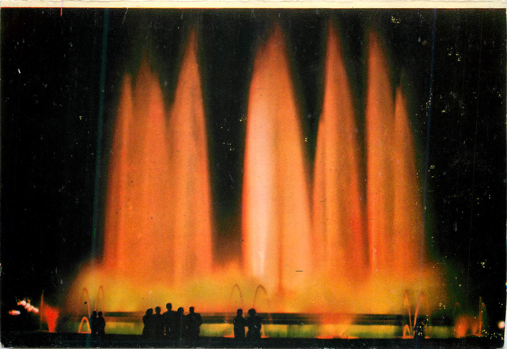 CPM Barcelona Espana Parc de Montjuich Fontaine Lumineuse