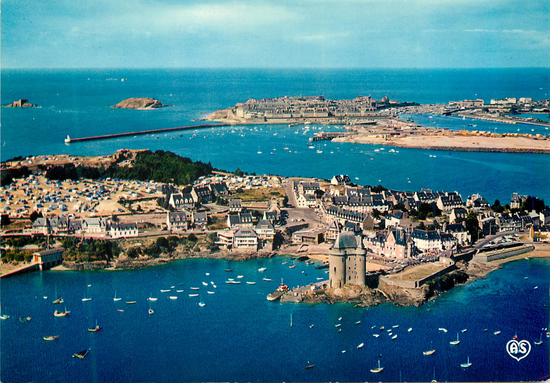 Saint-Servan (Ille-et-Vilaine) — La tour Solidor, la cité d'Aleth et Saint-Malo — ArtAUD Frères, Nantes