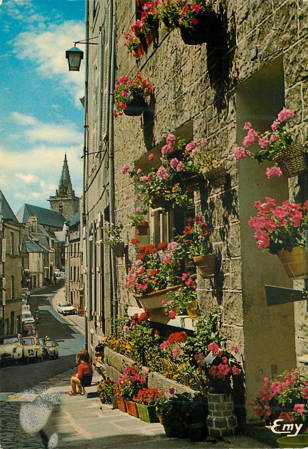 Granville (Manche) — Typische alte Straße der Oberstadt — Éditions Normandes LE GOUBEY