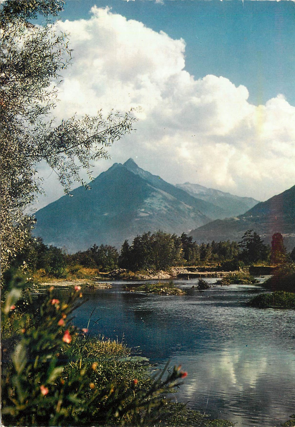 CPM Les Pyrenees Argeles Gazost le Pic de Viscos (2141m) et le Gave