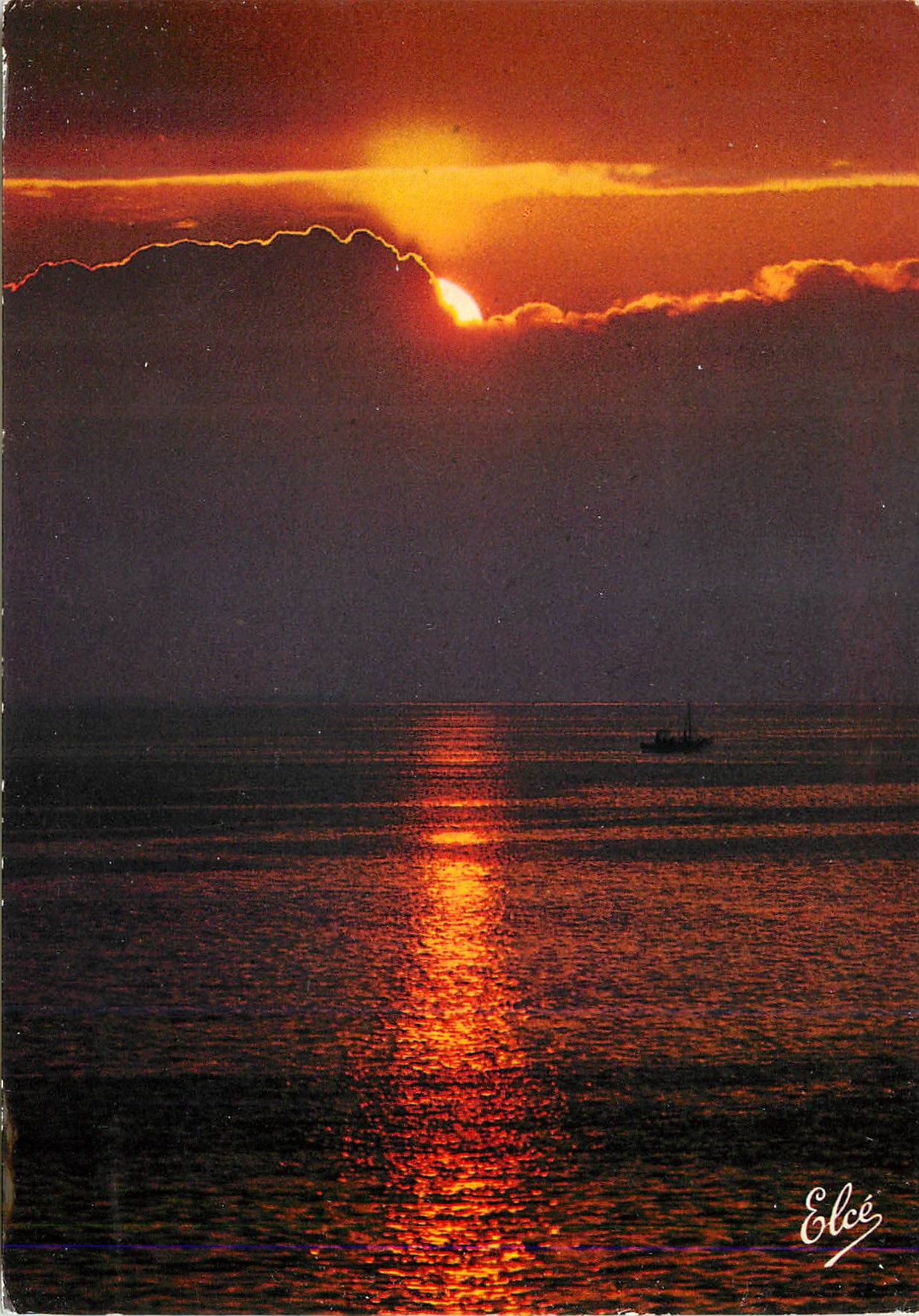 CPM Coucher de Soleil sur la Cote Atlantique