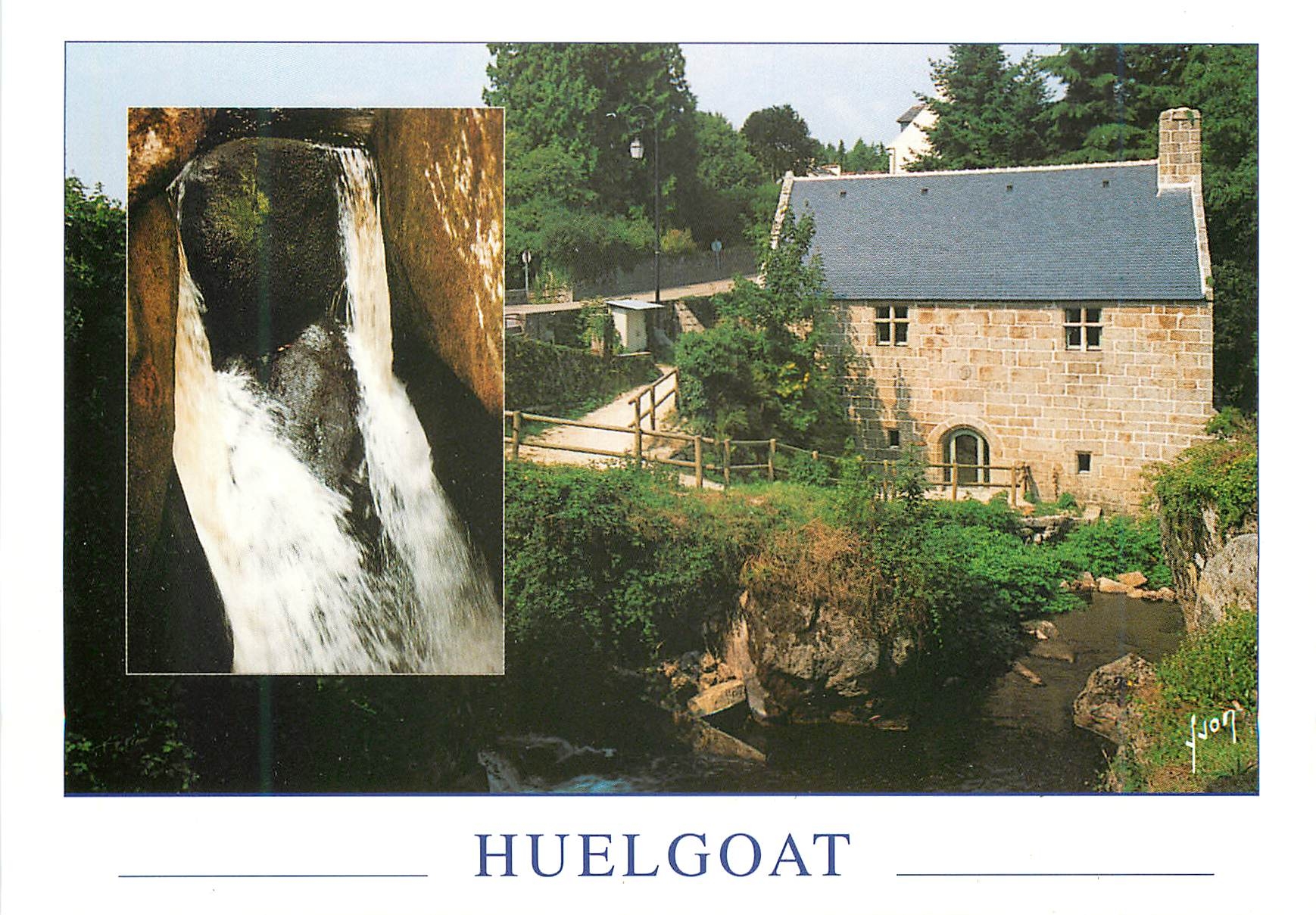 CPM Couleurs et Lumiere de France Huelgoat (Finistere) Le Gouffre et le Moulin du Chaos