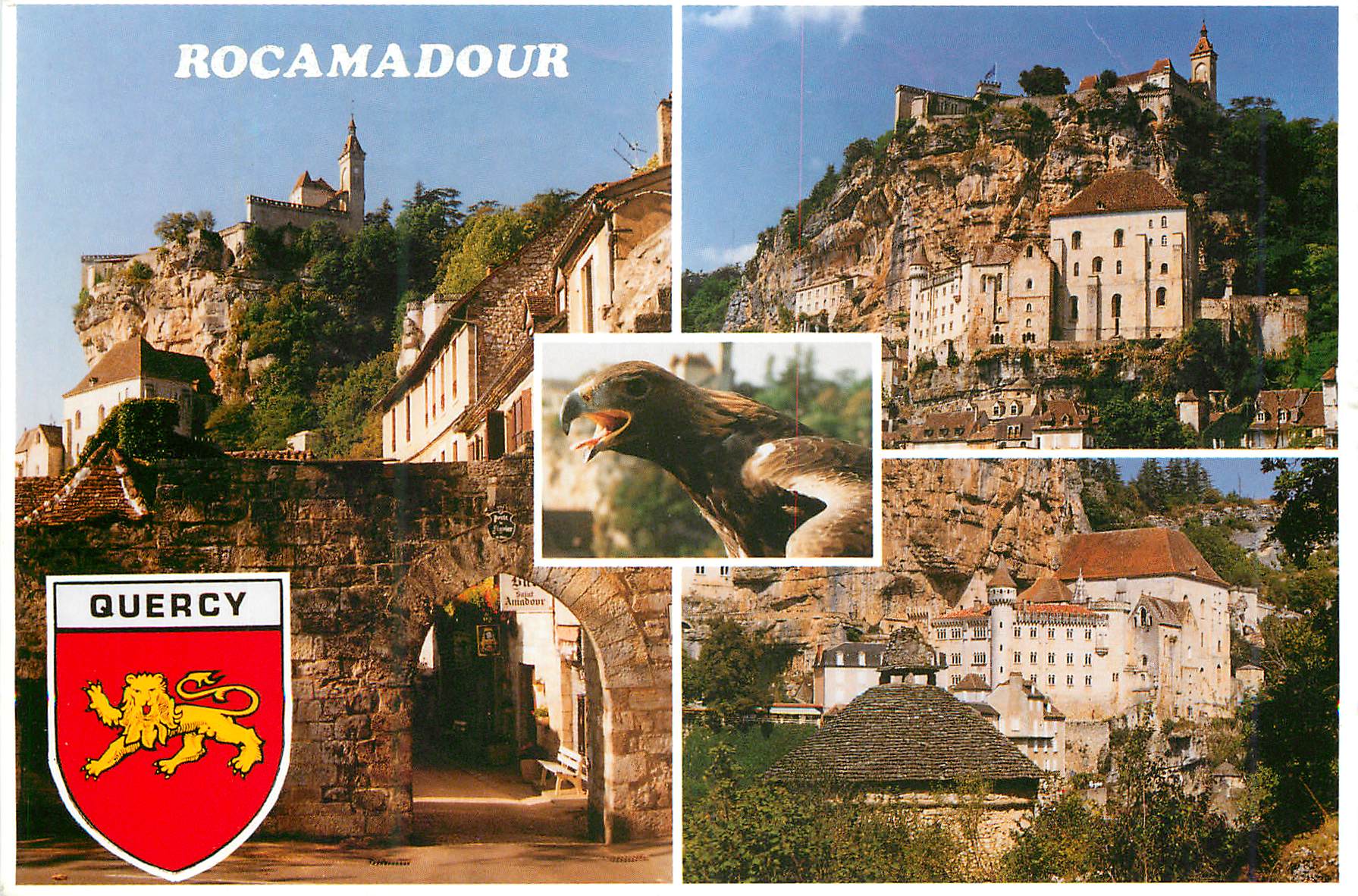 CPM Le Lot Rocamadour l'un des Sites les Plus Extraordinaires de France Aigle Rapace