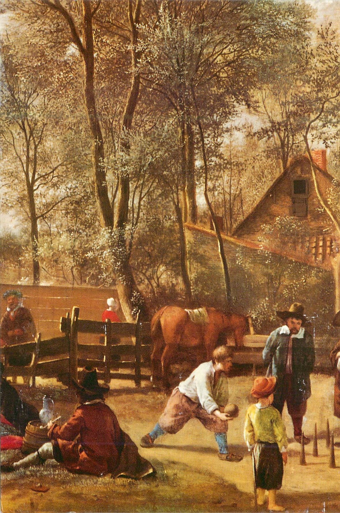 CPM Jan Steen les Joueurs de Quilles Londres National Gallery