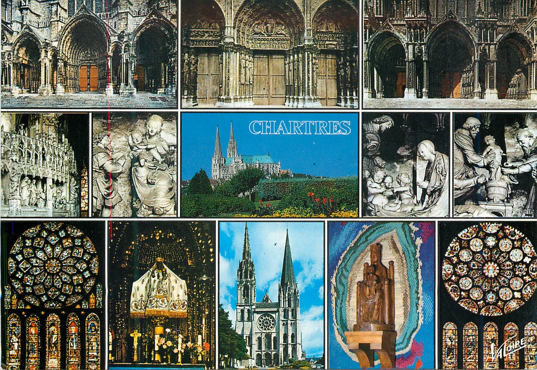 CPM Les Merveilles de Chartres (Eure et Loir) la Cathedrale XII e siecle