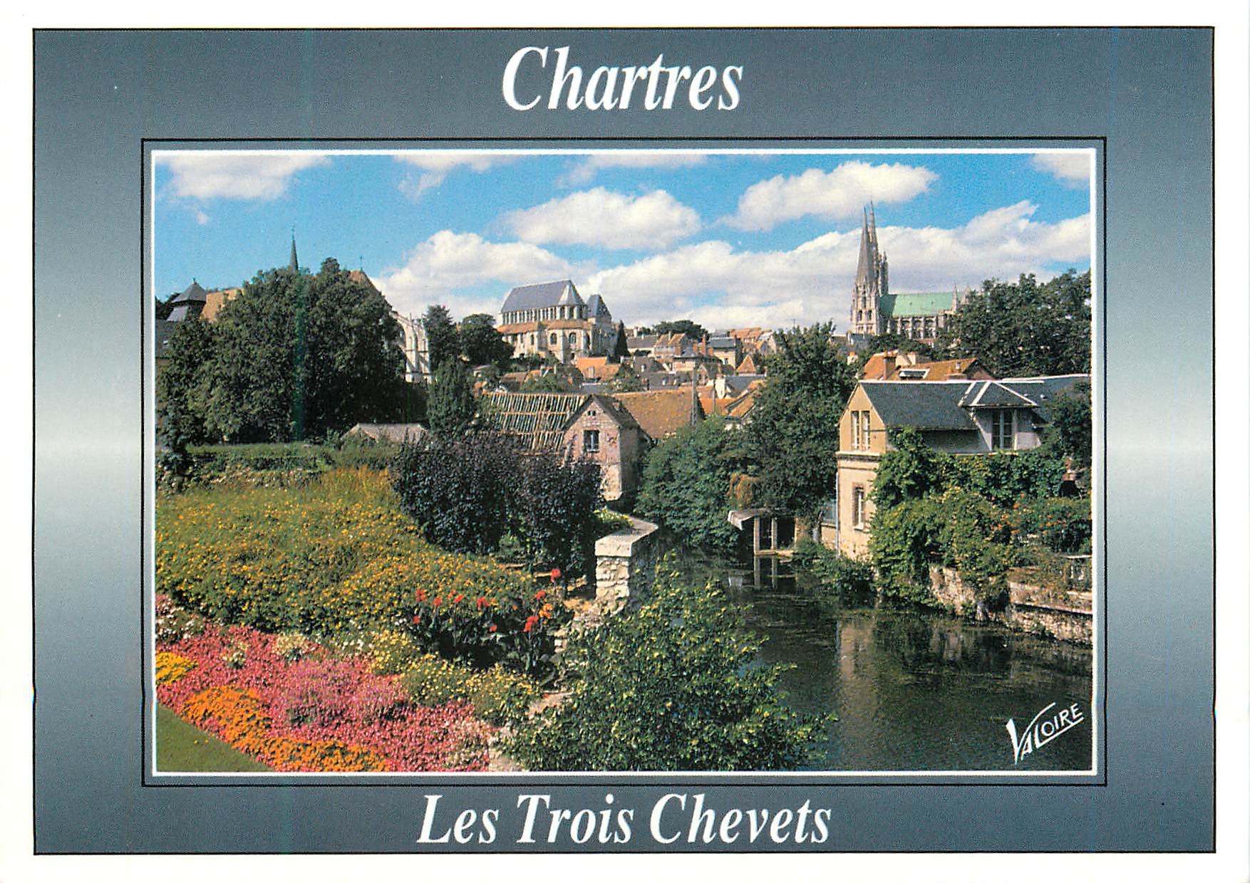 CPM Chartres les Trois Chevets Les Merveilles de Chartres (Eure de Loir) 