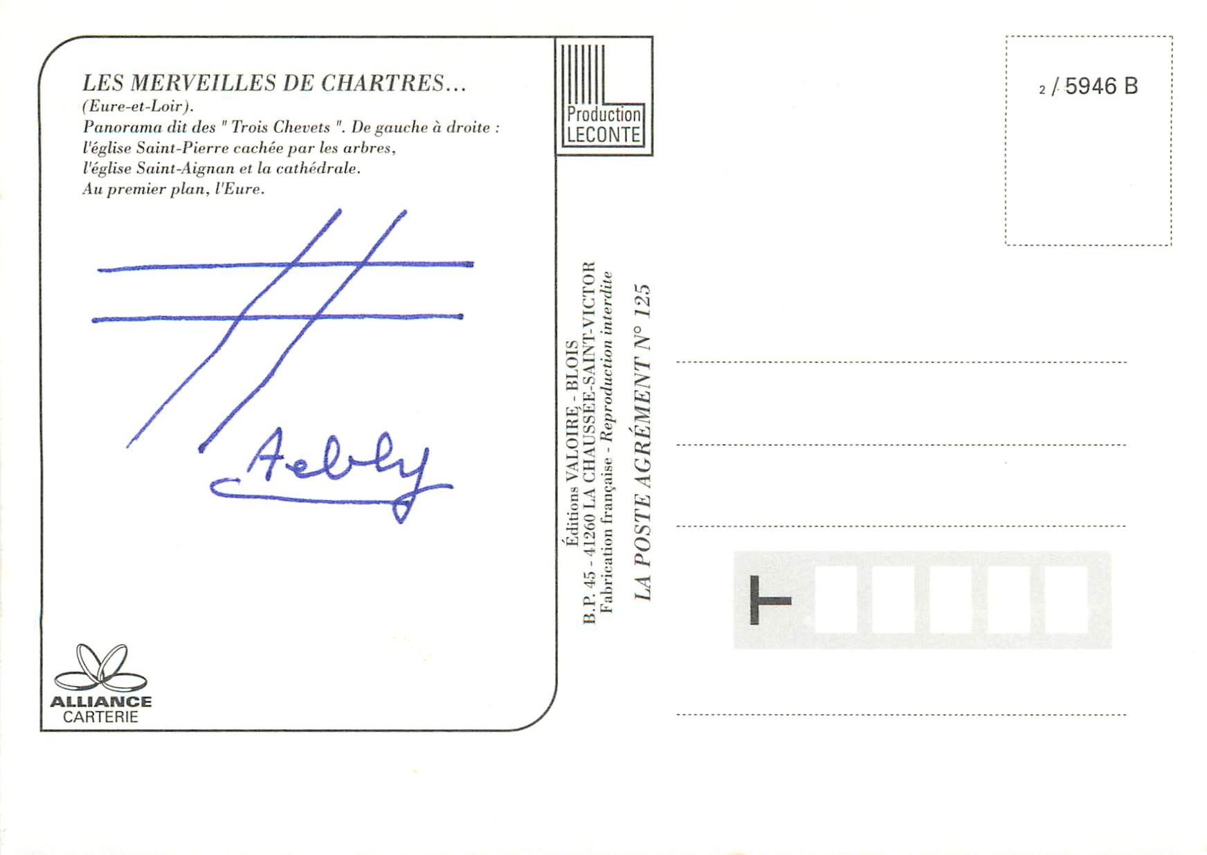 CPM Chartres les Trois Chevets Les Merveilles de Chartres (Eure de Loir)  — Verso