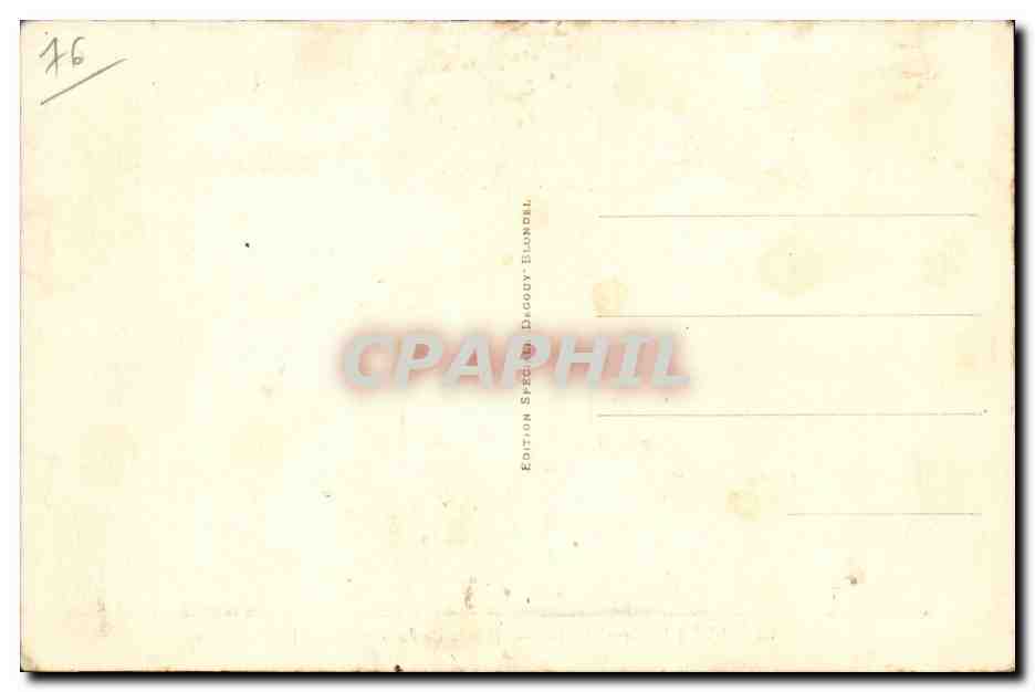 Veules les Roses CPA Bords de la Veule — Rückseite