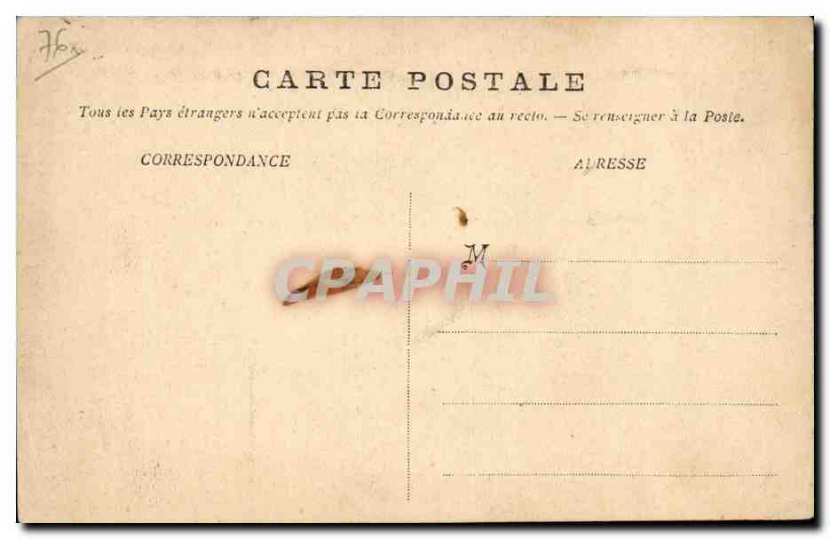 Le Havre CPA Chocolat Debauve et Gallais 30 rue des Saint Peres Paris l arsenal — Rückseite