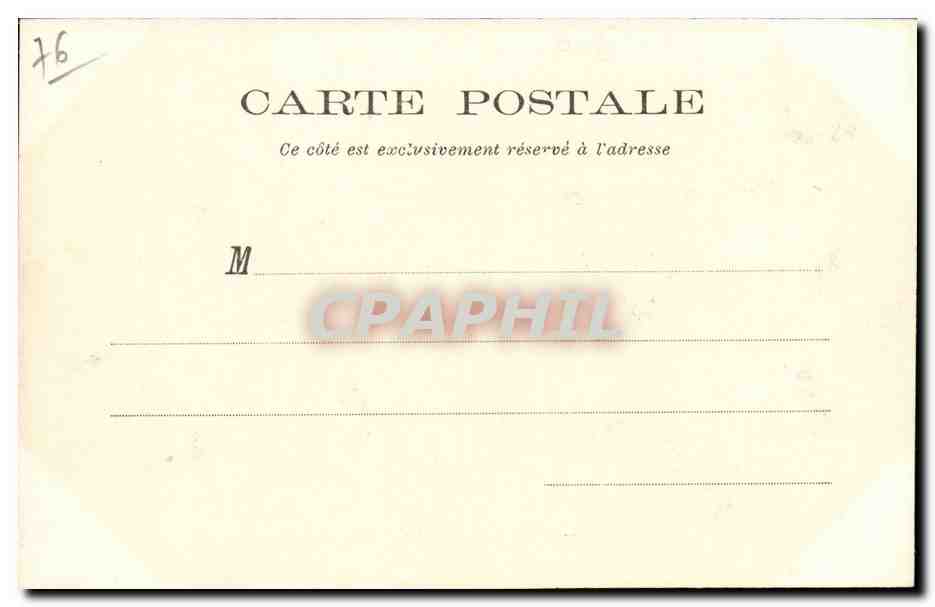Dieppe CPA le vieux chateau (les machicoulis) — Rückseite