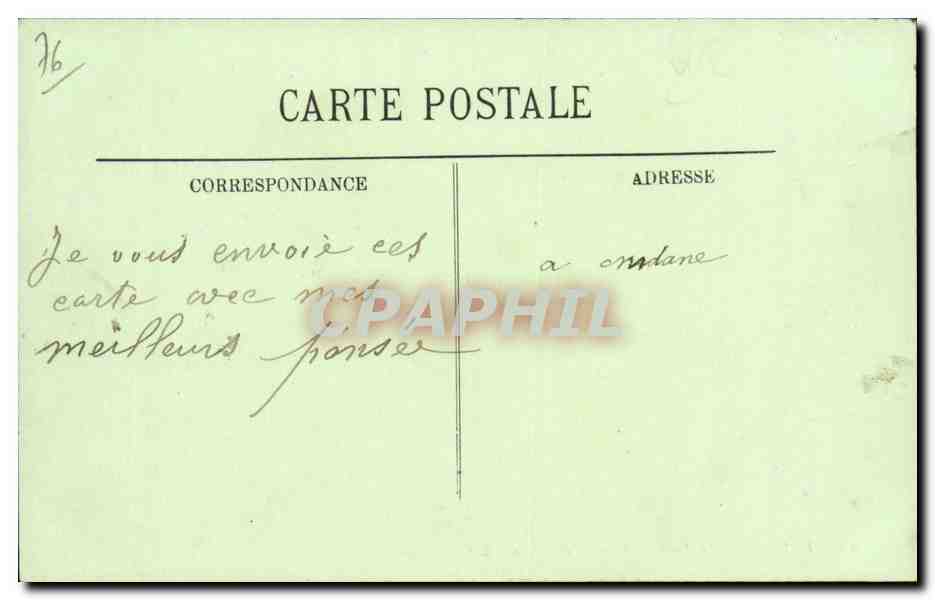 Rouen CPA Le theatre des arts et le cours Boieldieu — Rückseite