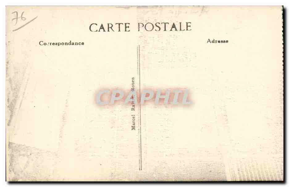 Rouen CPA le quai de Paris — Rückseite
