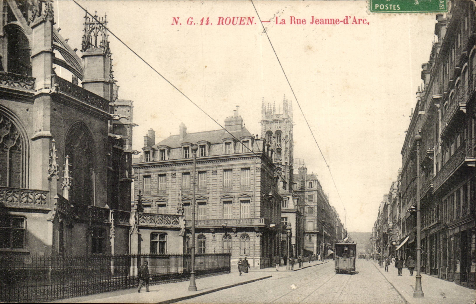 Rouen CPA la rue Jeanne d arc